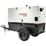 Generac Skid-Mount Diesel Generator (Isuzu Engine) w/ Single-Axle Trailer MMG25IF4-STD3