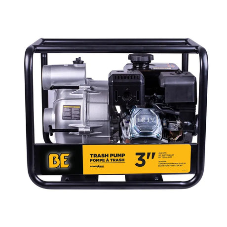 BE Power 3" Semi-Trash Transfer Pump with Powerease 225 Engine