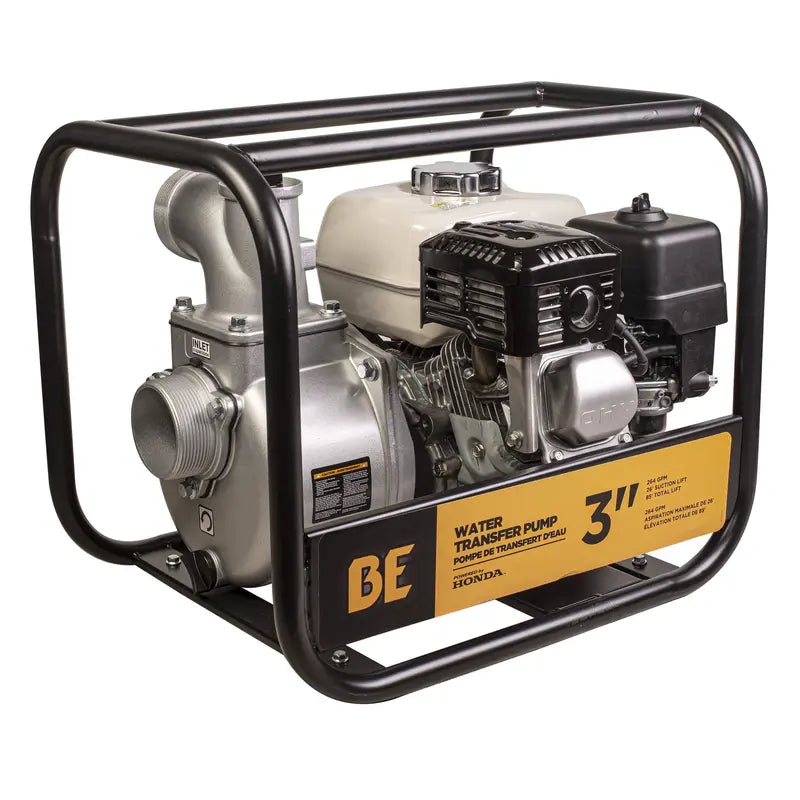 BE Power 3" Water Transfer Pump with Honda GX200 Engine