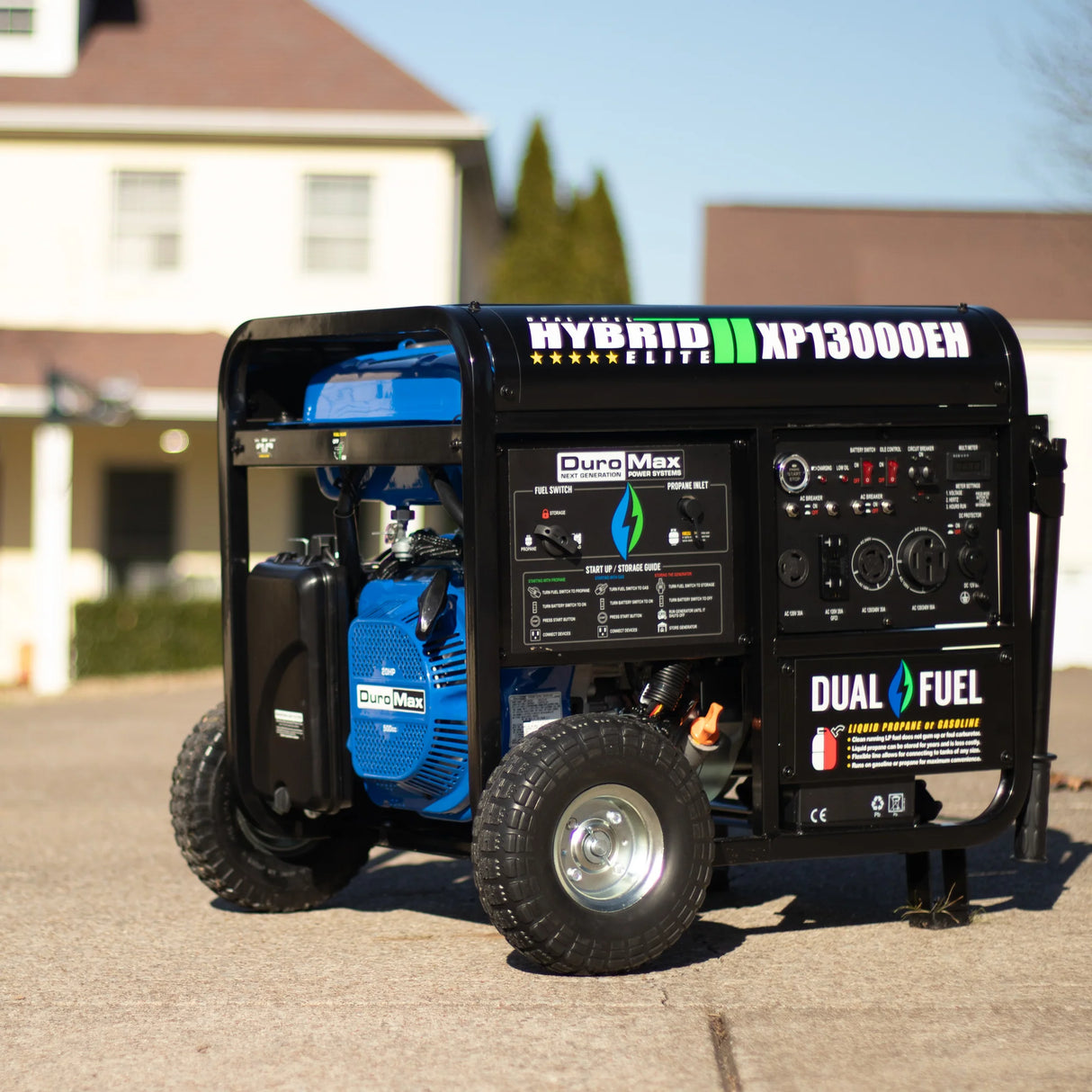 DuroMax XP13000EH Dual Fuel Portable Generator DuroMax