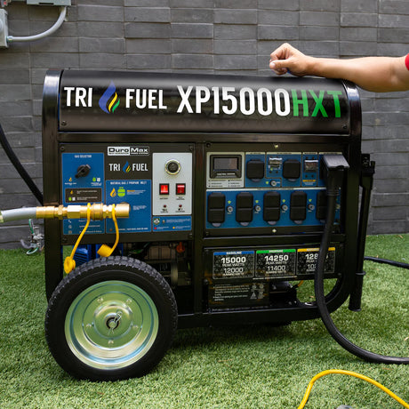 DuroMax XP15000HXT Tri-Fuel Portable Generator DuroMax