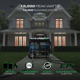DuroMax XP15000HXT+ Tri-Fuel Portable Generator