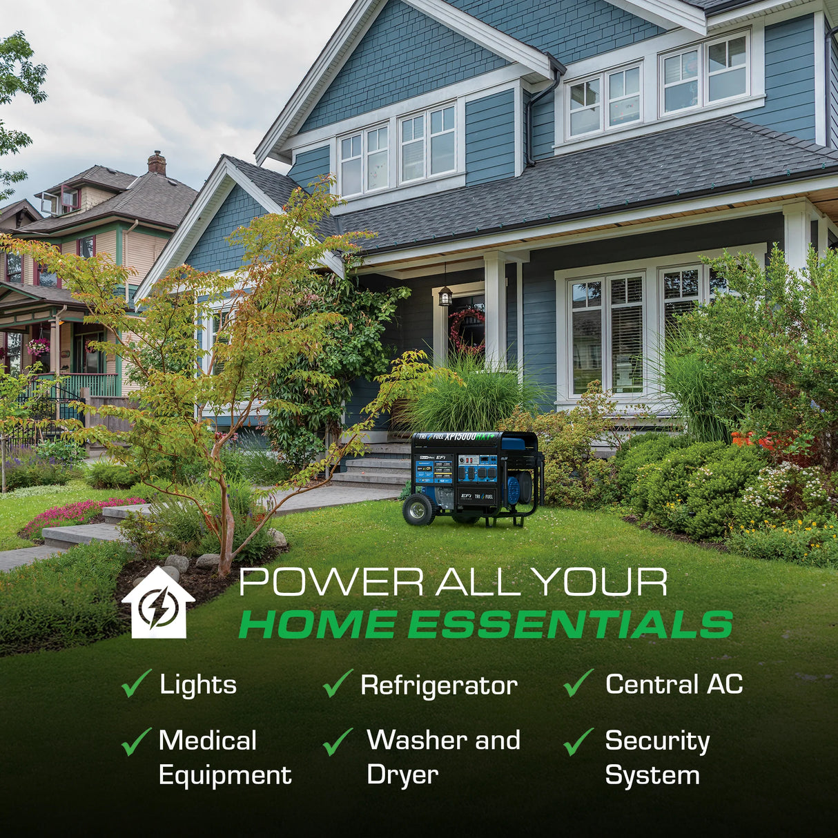 DuroMax XP15000HXT+ Tri-Fuel Portable Generator