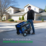 DuroMax XP15000HXT+ Tri-Fuel Portable Generator