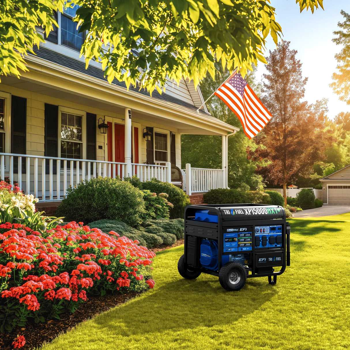 DuroMax XP15000HXT+ Tri-Fuel Portable Generator