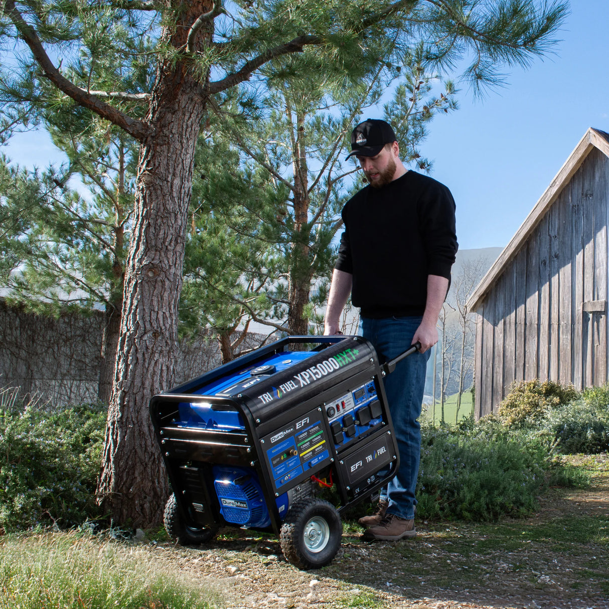 DuroMax XP15000HXT+ Tri-Fuel Portable Generator