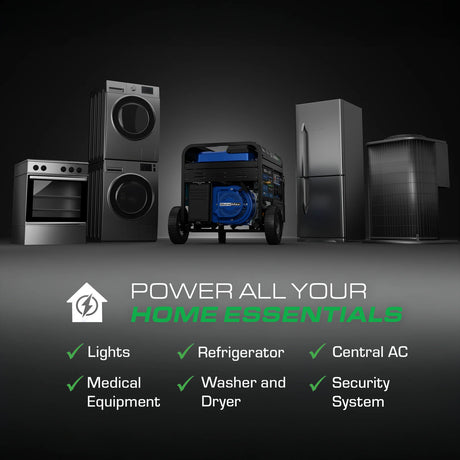 DuroMax 15,000 Watt Electric Start Dual Fuel EFI Portable Generator DuroMax