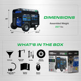 DuroMax 15,000 Watt Electric Start Dual Fuel EFI Portable Generator DuroMax