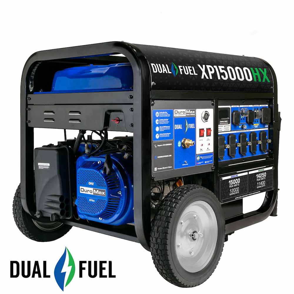 DuroMax XP15000HX Dual Fuel Portable Generator
