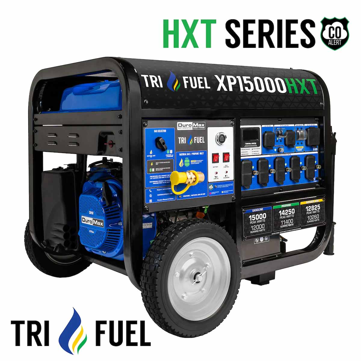 DuroMax XP15000HXT Tri-Fuel Portable Generator