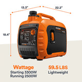 Generac GP3300i - 2500 Watt Portable Inverter Generator - 7153