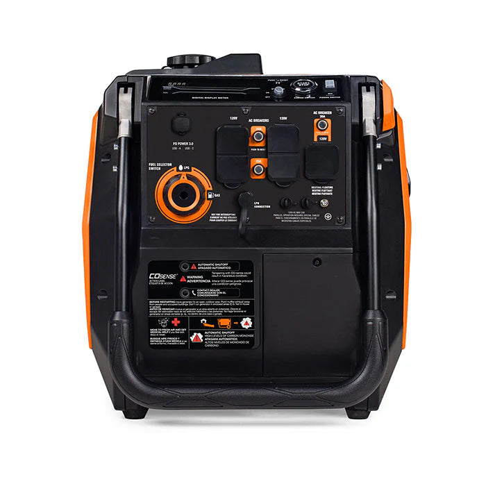 Generac iQ5200 DF - 3900 Watt Electric Start Dual Fuel Inverter Generator 8945