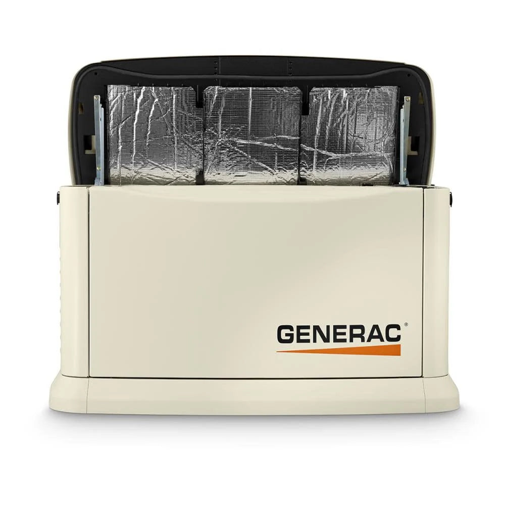 Generac Guardian Series 14,000 Watt (14kw) Dual Fuel 50-State Air-Cooled Home Standby Generator with 200-Amp Whole Home Transfer Switch