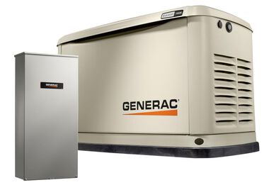 Generac Guardian Series 18,000 Watt (18kw) Dual Fuel 50-State Air-Cooled Home Standby Generator with 200-Amp Whole Home Transfer Switch