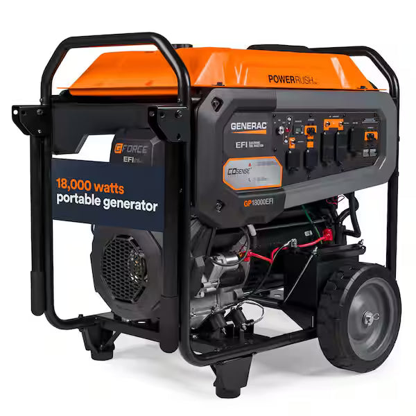 Generac 8917 GP18000EFI 18,000 Watt Electric Start Gas Portable Generator